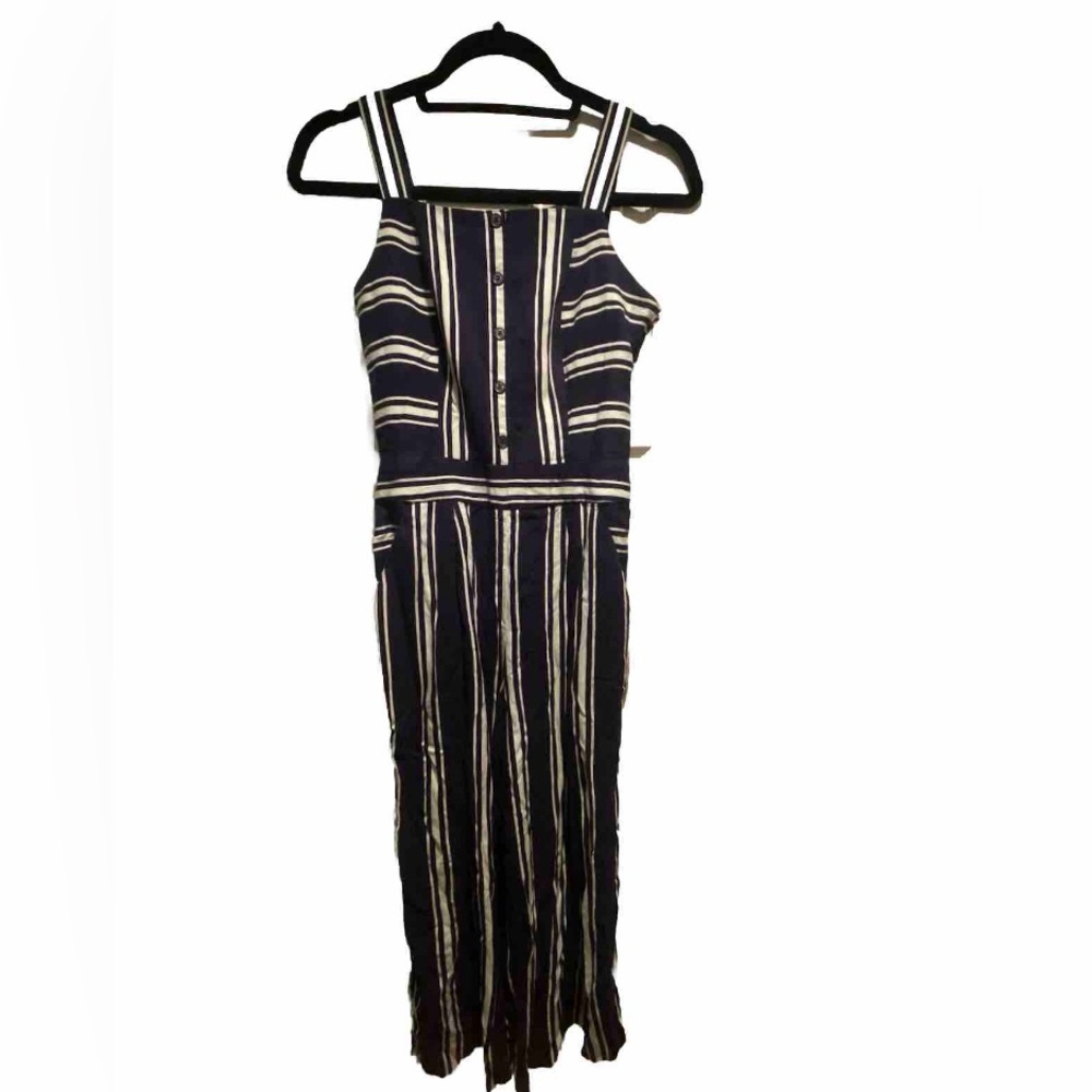 1 State Striped Jumpsuit w/pockets sz XS